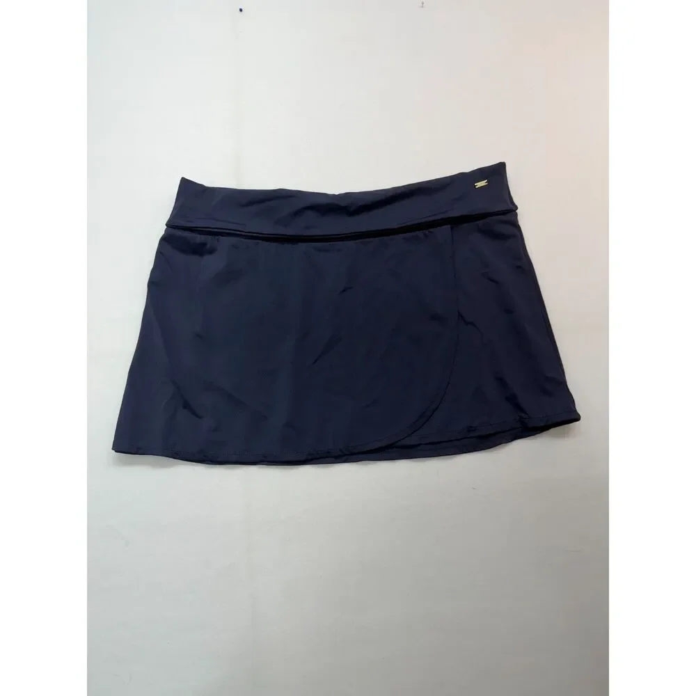 Tommy Hilfiger Navy Blue Swim Skirt Pull on Wm's Size M Lower Classic Nautical
